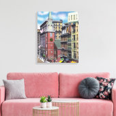 Buiten Uitzicht van de Oude bijeenkomst van de Sou Canvas Afdruk (Insitu (Woonkamer))
