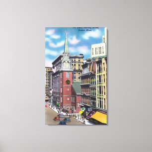 Buiten Uitzicht van de Oude bijeenkomst van de Sou Canvas Afdruk