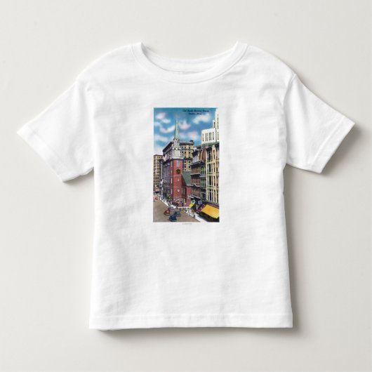 Buiten Uitzicht van de Oude bijeenkomst van de Sou Kinder Shirts (Voorkant)