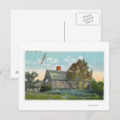 Buiten Uitzicht van de oude borgtocht Briefkaart (Voorkant / Achterkant)