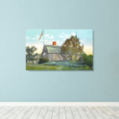 Buiten Uitzicht van de oude borgtocht Canvas Afdruk (Insitu (Houten vloer))