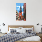 Buiten Uitzicht van de oude Noord-Kerk Canvas Afdruk (Insitu (Slaapkamer))