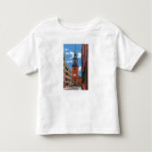 Buiten Uitzicht van de oude Noord-Kerk Kinder Shirts (Voorkant)