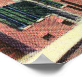 Buiten Uitzicht van de oude Noord-Kerk Poster (Hoek)