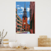 Buiten Uitzicht van de oude Noord-Kerk Poster (Keuken)