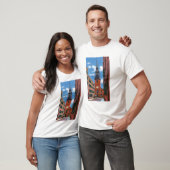 Buiten Uitzicht van de oude Noord-Kerk T-shirt (Unisex)