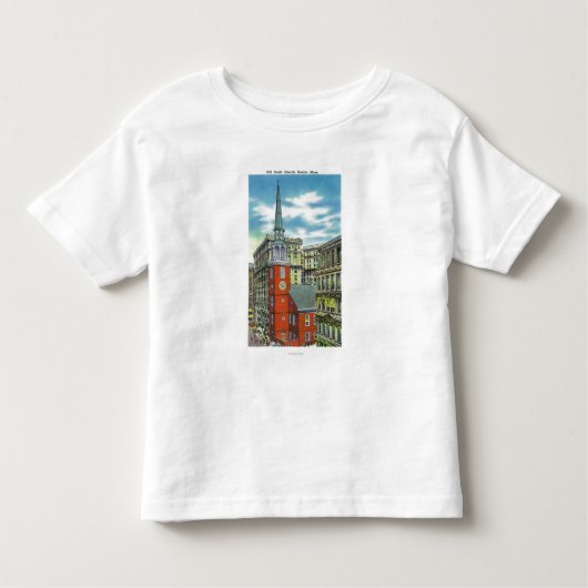 Buiten Uitzicht van de Oude Zuidelijke Kerk Kinder Shirts (Voorkant)