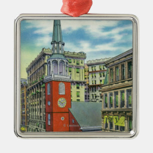 Buiten Uitzicht van de Oude Zuidelijke Kerk Metalen Ornament