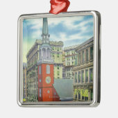 Buiten Uitzicht van de Oude Zuidelijke Kerk Metalen Ornament (Links)