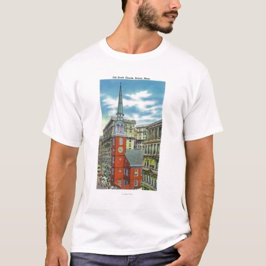 Buiten Uitzicht van de Oude Zuidelijke Kerk T-shirt (Voorkant)
