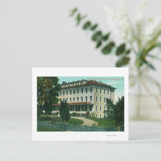 Buiten Uitzicht van de Pacific Union College Briefkaart (Staand voorkant)