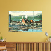 Buiten Uitzicht van de Panhandle Lumber Mill Canvas Afdruk (Insitu (Woonkamer))