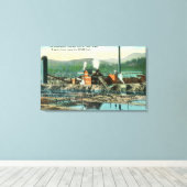 Buiten Uitzicht van de Panhandle Lumber Mill Canvas Afdruk (Insitu (Houten vloer))