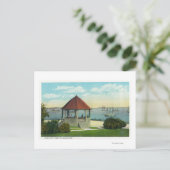 Buiten Uitzicht van de parel van Orr's Island Briefkaart (Staand voorkant)