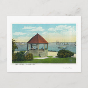 Buiten Uitzicht van de parel van Orr's Island Briefkaart