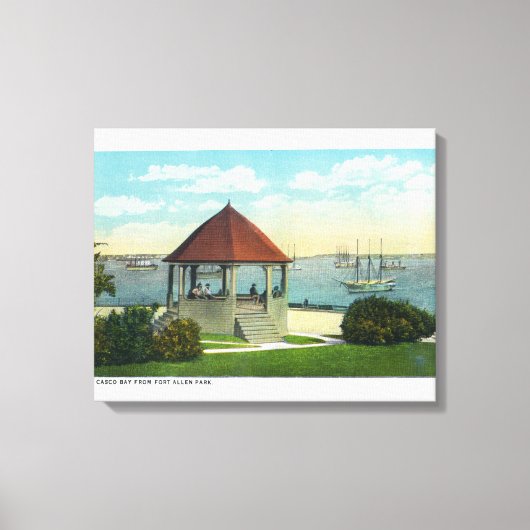 Buiten Uitzicht van de parel van Orr's Island Canvas Afdruk (Voorkant)