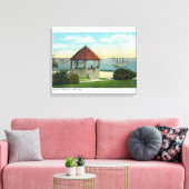 Buiten Uitzicht van de parel van Orr's Island Canvas Afdruk (Insitu (Woonkamer))