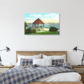 Buiten Uitzicht van de parel van Orr's Island Canvas Afdruk (Insitu (Slaapkamer))