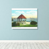 Buiten Uitzicht van de parel van Orr's Island Canvas Afdruk (Insitu (Houten vloer))