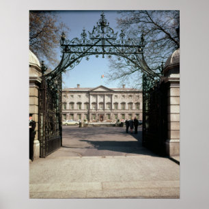 Buiten uitzicht van de poort, gebouwd 1745-47 poster