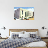 Buiten Uitzicht van de Post Kantoor # 2 Canvas Afdruk (Insitu (Slaapkamer))