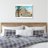 Buiten Uitzicht van de post Kantoor 3 Canvas Afdruk (Insitu (Slaapkamer))