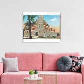 Buiten Uitzicht van de post Kantoor 3 Canvas Afdruk (Insitu (Woonkamer))