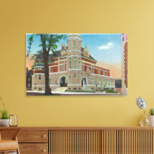 Buiten Uitzicht van de post Kantoor 3 Canvas Afdruk (Insitu (Woonkamer))