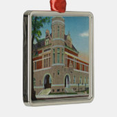 Buiten Uitzicht van de post Kantoor 3 Metalen Ornament (Rechts)