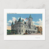 Buiten Uitzicht van de post Kantoor 4 Briefkaart (Voorkant)