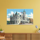 Buiten Uitzicht van de post Kantoor 4 Canvas Afdruk (Insitu (Woonkamer))