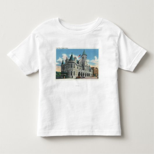Buiten Uitzicht van de post Kantoor 4 Kinder Shirts (Voorkant)