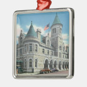 Buiten Uitzicht van de post Kantoor 4 Metalen Ornament (Links)