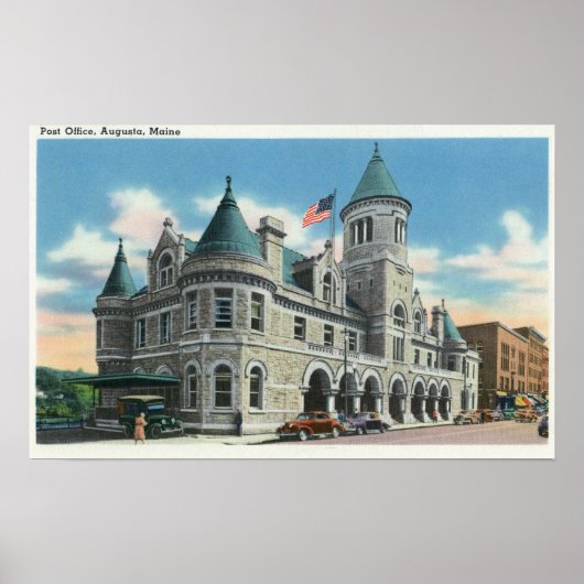 Buiten Uitzicht van de post Kantoor 4 Poster (Voorkant)