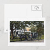 Buiten Uitzicht van de post Quarters Briefkaart (Voorkant / Achterkant)