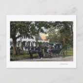 Buiten Uitzicht van de post Quarters Briefkaart (Voorkant)