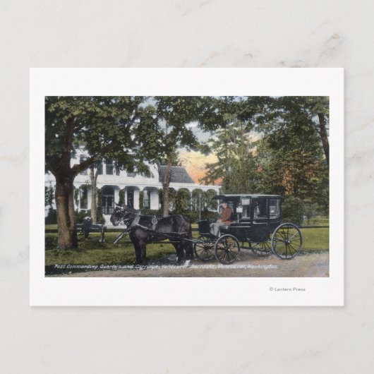 Buiten Uitzicht van de post Quarters Briefkaart (Voorkant)