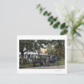 Buiten Uitzicht van de post Quarters Briefkaart (Staand voorkant)