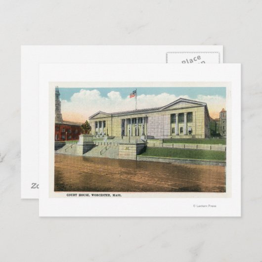 Buiten Uitzicht van de Rekenkamer Briefkaart (Voorkant / Achterkant)