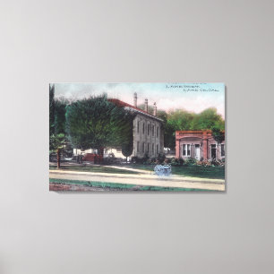 Buiten Uitzicht van de Rekenkamer: Lakeport, CA Canvas Afdruk