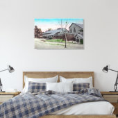 Buiten Uitzicht van de Rijk mijn Canvas Afdruk (Insitu (Slaapkamer))