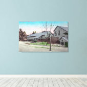 Buiten Uitzicht van de Rijk mijn Canvas Afdruk (Insitu (Houten vloer))