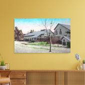 Buiten Uitzicht van de Rijk mijn Canvas Afdruk (Insitu (Woonkamer))