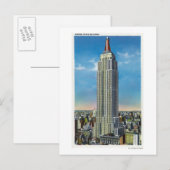 Buiten Uitzicht van de Rijk State Bldg Briefkaart (Voorkant / Achterkant)