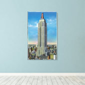 Buiten Uitzicht van de Rijk State Bldg Canvas Afdruk (Insitu (Houten vloer))