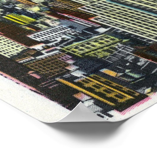 Buiten Uitzicht van de Rijk State Bldg Poster (Hoek)