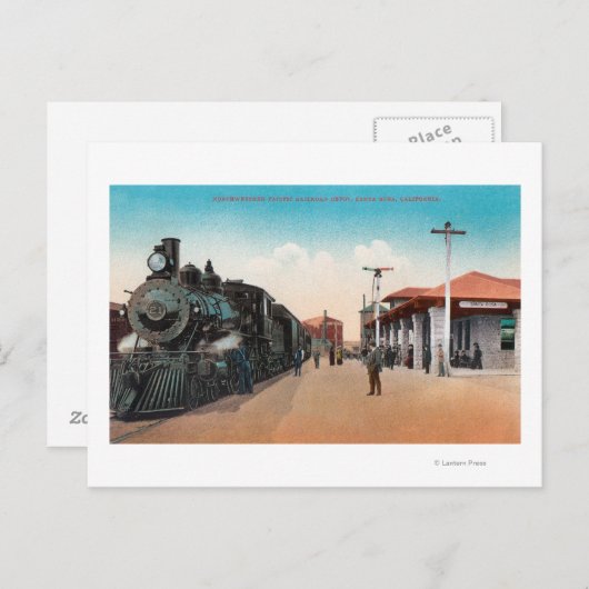 Buiten Uitzicht van de RR van het noordwestelijke  Briefkaart (Voorkant / Achterkant)