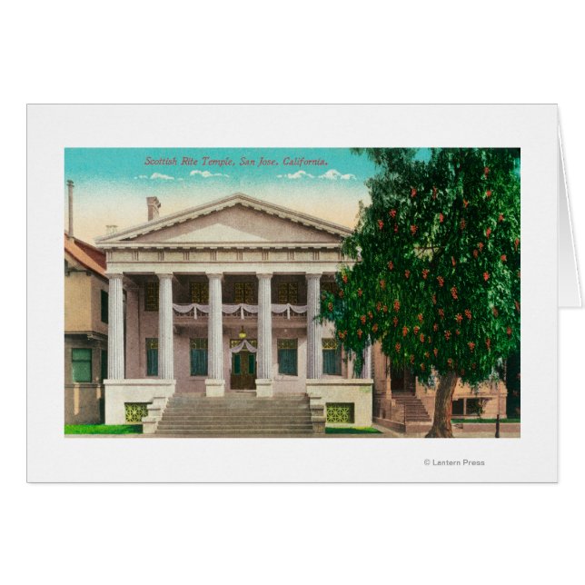 Buiten Uitzicht van de Scottish Rite Temple (Voorkant Horizontaal)