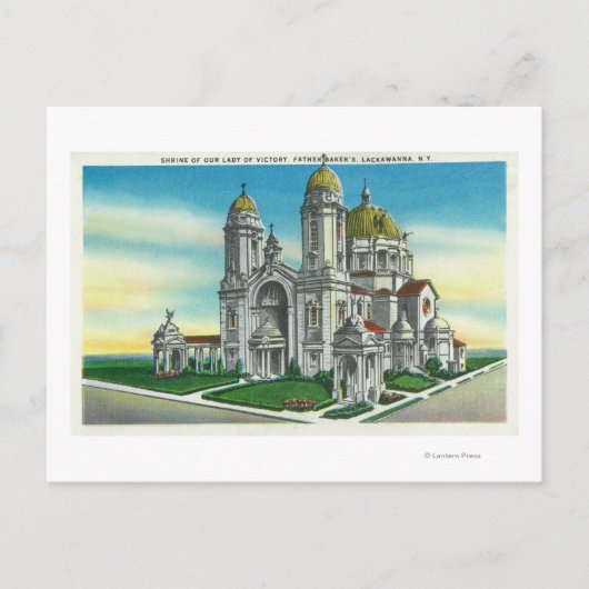 Buiten Uitzicht van de Shrine of our Lady of Briefkaart (Voorkant)