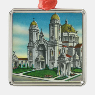 Buiten Uitzicht van de Shrine of our Lady of Metalen Ornament